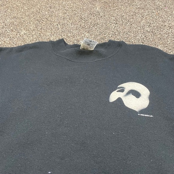 Fruit of the Loom Other - Vintage 1986 Phantom of the Opera Sweatshirt Fruit of the Loom Black Large Mask